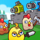 Merge Cannon: Chicken Defender | Play Freely At Unblock Games World